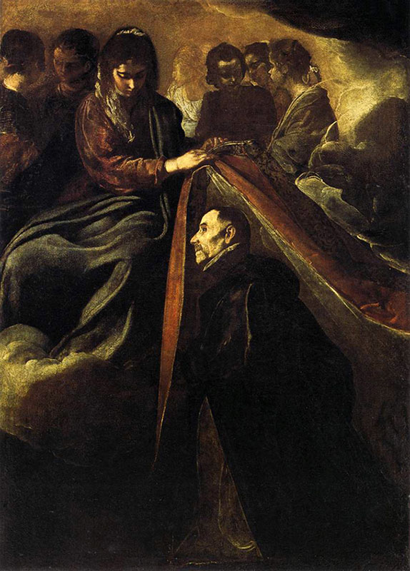 Saint Ildefonso Receiving the Chasuble from the Virgin